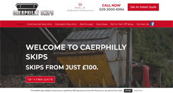 Desktop Screenshot of caerphillyskips.co.uk